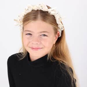 ⁦קשת אורגנזה מנוקדת עם סרטים דגם 1327⁩ – תמונה ⁦3⁩