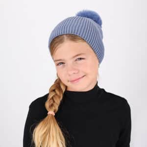 ⁦כובע סריג עם פונפון דגם 200100⁩ – תמונה ⁦8⁩