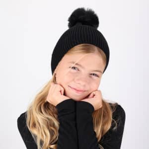 ⁦כובע סריג עם פונפון דגם 200100⁩ – תמונה ⁦9⁩