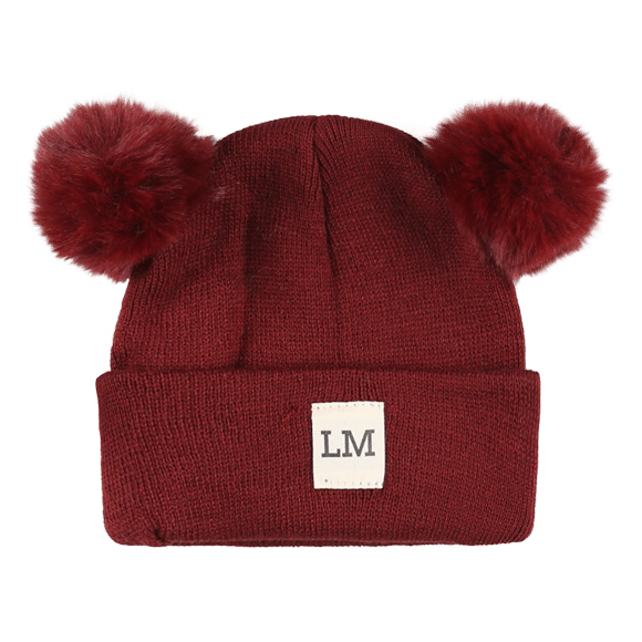 4287530814024 כובע סריג עם פונפנים דגם 200102 – תמונה 1