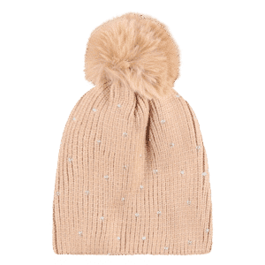 ⁦כובע סריג עם פונפון דגם 200101⁩ – תמונה ⁦2⁩