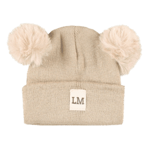 ⁦כובע סריג עם פונפנים דגם 200102⁩ – תמונה ⁦4⁩