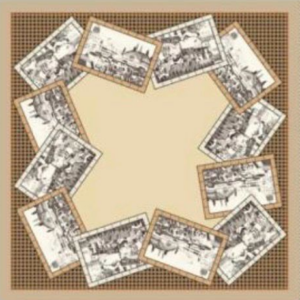 ⁦מטפחת משי דו צדדי דגם 30176⁩ – תמונה ⁦3⁩